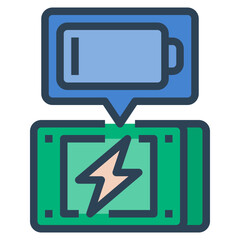 Wall Mural - empty battery icon