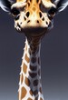 Photorealistic illustration of Giraffe. Ai generated illustration is not based on any real image, person or character