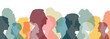 © Stafeeva - People stand side by side together. Flat vector illustration.