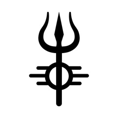 Shiva icon. Religion symbol in flat style. Element of religion symbol on white background. Vector illustration for web site design, logo, app, UI