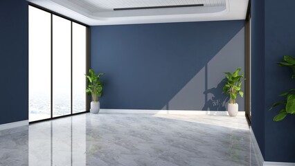 Wall Mural - blank wall for logo mockup