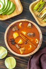 Wall Mural - Bowl of Massaman curry