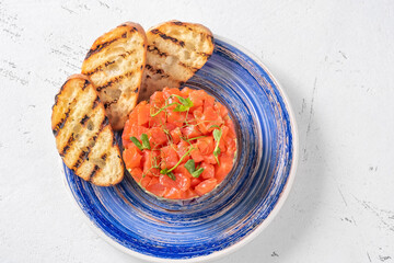 Canvas Print - Salmon tartare