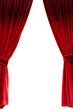 Red theater curtain. Theater curtain with transparent background PNG