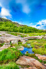 Wall Mural - Preikestolen Norwegen - Wandertour