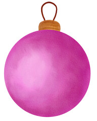 Wall Mural - purple christmas ball