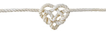 Rope With Heart Isolated On White Background