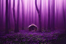 Hut In The Magical Forest