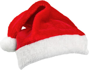 Wall Mural - Christmas Santa Claus hat isolated on white
