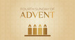 © csiling - Fourth Sunday of Advent Background Illustration Design