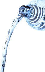 Sticker - Water Pouring out of Plastic Bottle - Isolated