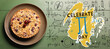 © Pixel-Shot - Banner for International Pi Day with cherry pie on color wooden background