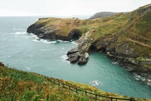 The Coastal View From Tintagel Castle, Cornwall, England. 