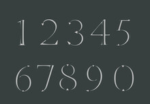 Grey Numerals Font