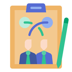 Poster - personnel planning icon