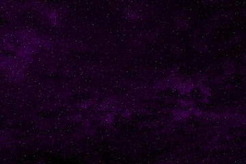 Sticker - Starry night sky. Galaxy space background. Violet or purple dark night sky.