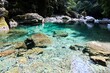 安居渓谷　仁淀川水系で一番美しい水流　水晶淵　日本一の清流　自然公園