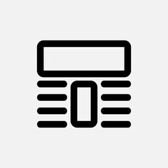 Layout icon in line style, use for website mobile app presentation