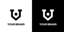 Minimalist V Logo Design Vector. Letter V Abstract Triangle Logo Black White Design Vector Template. Logotype Concept Icon