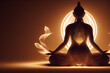 yogini or goddess meditating 3d illustraion