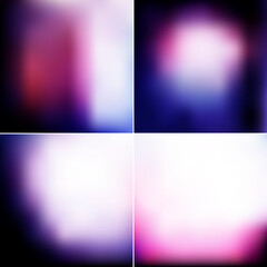 Wall Mural - Smooth blur background collection - abstract gradient backgrounds set