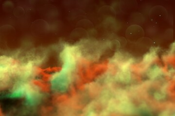 Wall Mural - misty mist concept with lights bokeh effect creative abstract background for decoration purposes