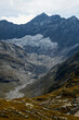 Berge um den Hochgebirgsstausee Weißsee in Hohe Tauern in den Alpen von Österreich