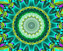 Energy Mandala Backdrop Seamless Psychedelic Pattern