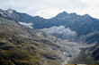 Berge um den Hochgebirgsstausee Weißsee in Hohe Tauern in den Alpen von Österreich