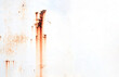 © surasak - Rust of metals.Corrosive Rust on old iron white.Use as illustration for presentation.