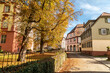 Street at the old castle in Erbach