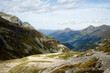 Berge um den Hochgebirgsstausee Tauernmoossee in Hohe Tauern in den Alpen von Österreich