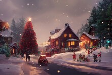 Christmas Celebration In Winter