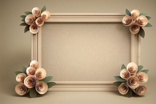luxury product display floral frame
