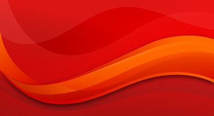 Wall Mural - Abstract wave red gradient orange background