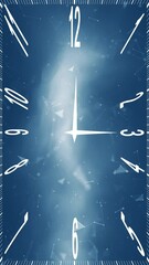 Wall Mural - infinity digital technology looped time clock on artistic glowing light animation background.