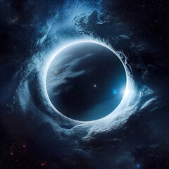 Wall Mural - Offworld planet from space