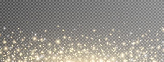 glitter golden stars and light frame. sparkle gold bokeh. twinkle fairy bulb. shine luxury backgroun