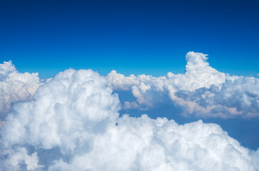 Wall Mural - clouds, a view from airplane window