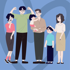 Poster - korean family members