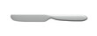 Silver knife isolated on white. 3d illustration. Single object.