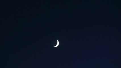 Wall Mural - sky with moon timelapse