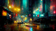 © Styles and Curious - Sci-fi fantasy futuristic illustration digital background art scifi artwork tech technology wallpaper future concept dystopia cyberpunk neon modern style