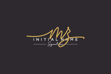 Initial MZ signature logo template vector. Hand drawn Calligraphy lettering Vector illustration.