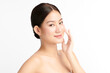 © kitthanes  - Beautiful young asian woman with clean fresh skin on white background, Face care, Facial treatment, Cosmetology, beauty and spa, Asian women portrait.