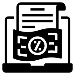 Sticker - online tax payment icon