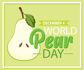 Poster - World pear day postr template