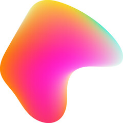 Wall Mural - Organic Shape Gradient color