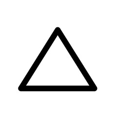 Sticker - Triangle outlined shape icon 