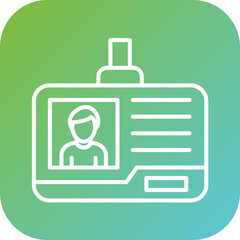 Sticker - ID Card Icon Style